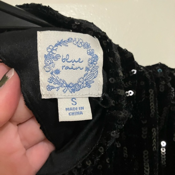 NWOT Francesca’s Ellie Mock Neck Sequin Long Sleeve Mini Dress in S 🪩 - Picture 6 of 8